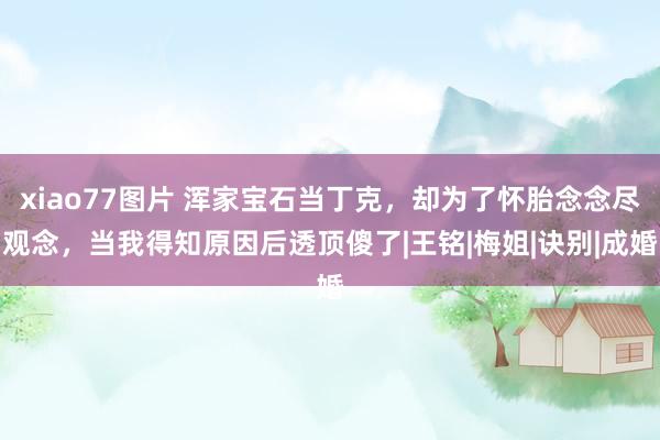 xiao77图片 浑家宝石当丁克，却为了怀胎念念尽观念，当我得知原因后透顶傻了|王铭|梅姐|诀别|成婚