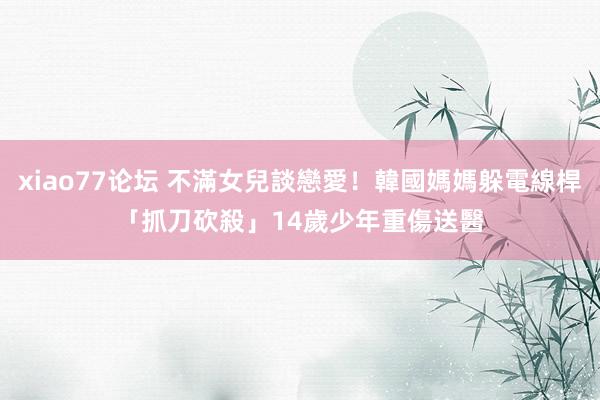 xiao77论坛 不滿女兒談戀愛！韓國媽媽躲電線桿「抓刀砍殺」　14歲少年重傷送醫