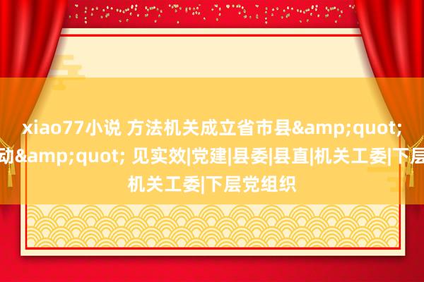 xiao77小说 方法机关成立省市县&quot;三级联动&quot; 见实效|党建|县委|县直|机关工委|下层党组织