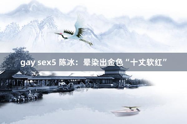 gay sex5 陈冰：晕染出金色“十丈软红”