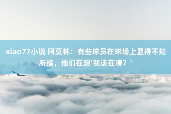xiao77小说 阿莫林：有些球员在球场上显得不知所措，他们在想‘我该在哪？’